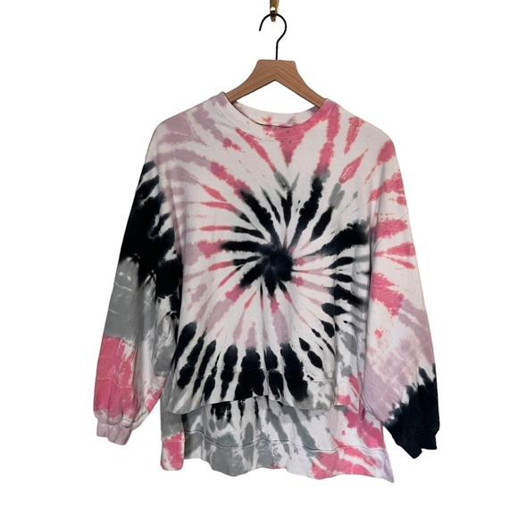 Electric & Rose Tops - Electric & Rose Tie-Dye Epic Neil Hi-Low Sweatshirt, Small